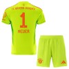 Original Trikotsatz FC Bayern München Manuel Neuer 1 Torwart Heimtrikot 2024-25 Für Kinder